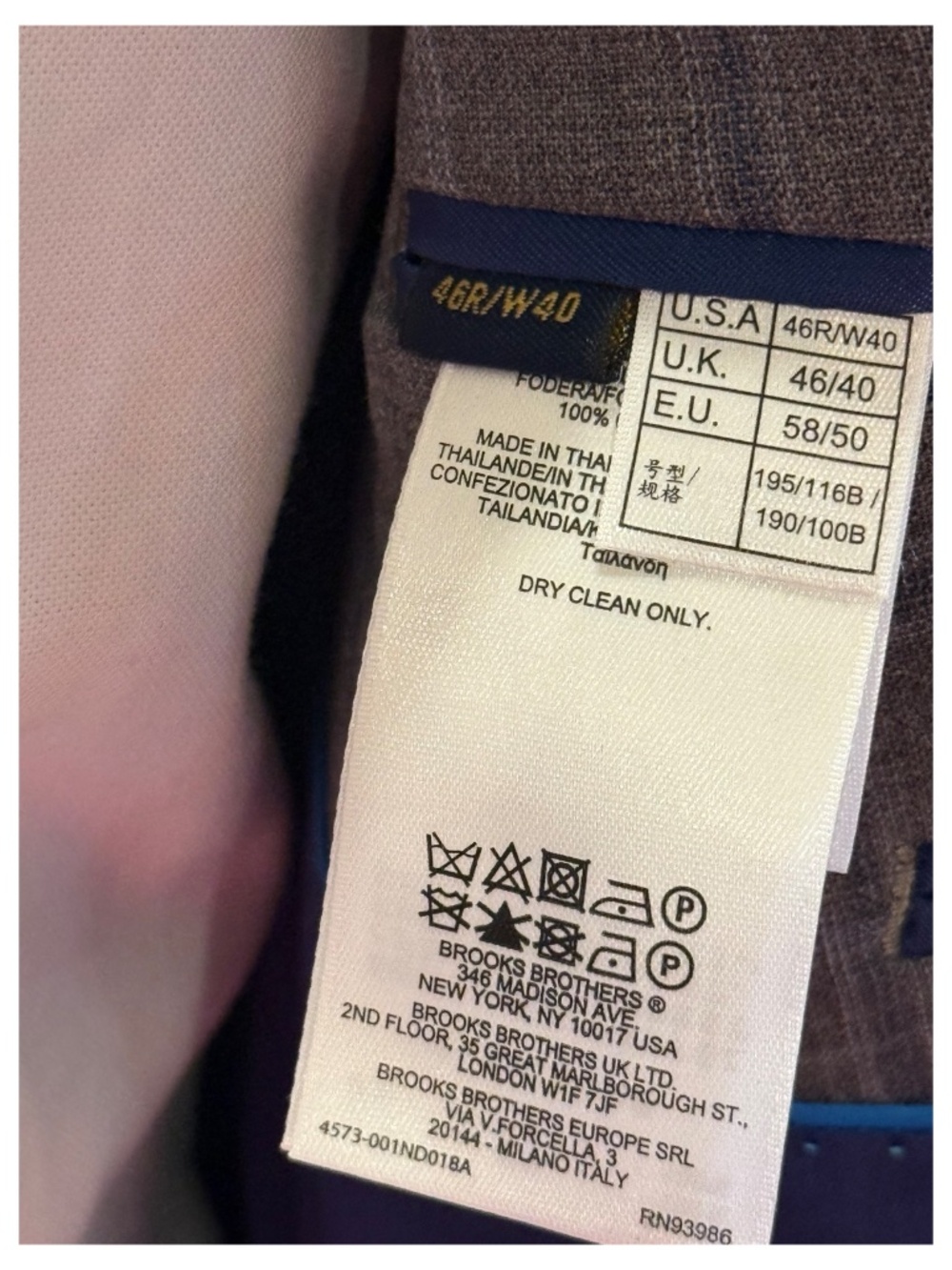 Brooks Brothers Regent BrooksCool REDA Plaid 2-Piece Suit 46R - Picture 12 of 14